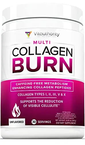 Hydrolyzed Collagen Powder for Weight Loss - Collagen Burn Ultimate Beauty Complex Vitauthority uk supplements