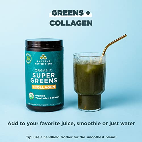 Ancient Nutrition Supergreens Powder, Organic Superfood Powder with Collagen Ancient Nutrition Au supplements