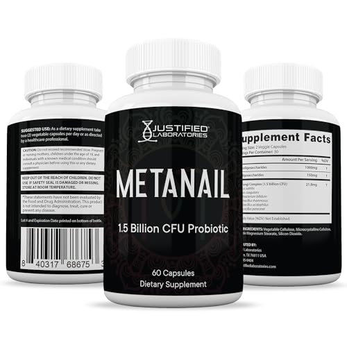 Justified Laboratories (2 Pack) Metanail 1.5 Billion CFU Probiotic Nail Support 120 Capsules Justified Laboratories Au supplements