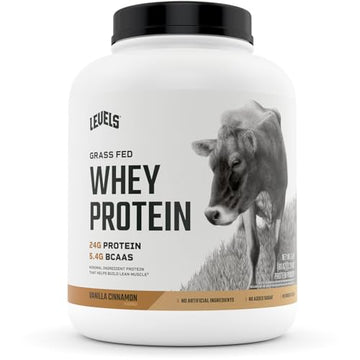 Levels Grass Fed 100% Whey Protein, No Hormones, Vanilla Cinnamon, 5LB Levels Nutrition Au supplements