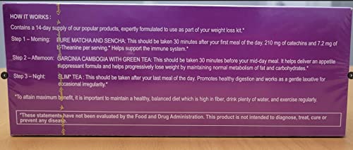 Hyleys 14 Day Weight Loss Tea - 42 Tea Bags (1 Pack), Detox Tea for Cleanse HYLEYS Au supplements