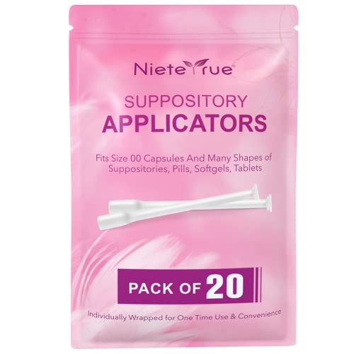 Nieteyrue 20-Packs Suppository Applicators for Women, Disposable, Individually Wrapped Nieteyrue Au supplements