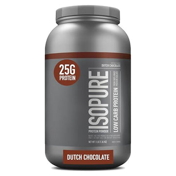 Isopure Dutch Chocolate Whey Isolate Protein Powder with Vitamin C & Zinc for Immune Isopure Au supplements