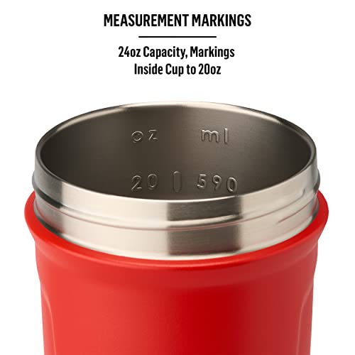 BlenderBottle Strada Twist Cap Shaker Cup Insulated Stainless Steel Water Bottle with Wire BlenderBottleUS supplements