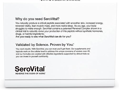 Sero-Vital Renewal Complex - Reverse The Signs of Aging - Clinically Tested to Increase Human Growth Serovital Au supplements