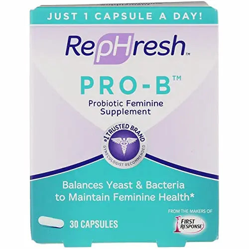 RepHresh Pro-B Vaginal Probiotic Feminine Supplement One Bottle 30 Count RephreshAU supplements