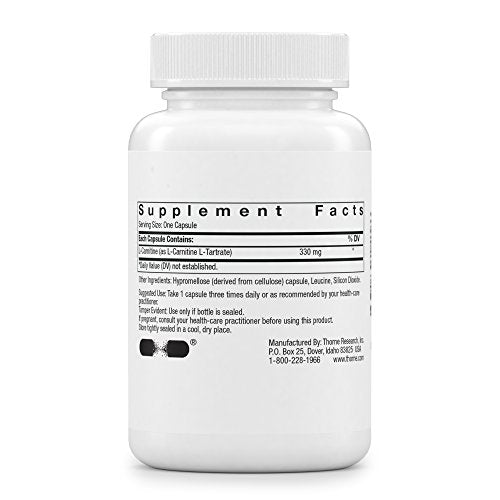 Thorne L-Carnitine - Amino Acid Supplement to Support Energy Production - 60 Capsules Thorne Au supplements