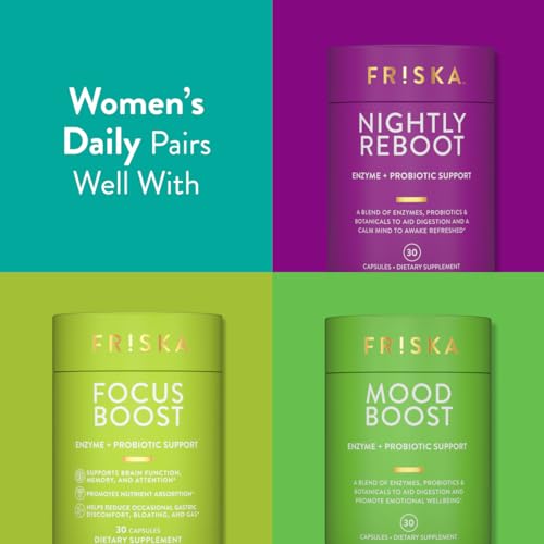FRISKA Women’s Daily Digestive Enzyme and Probiotics Supplement FR!SKA Au supplements