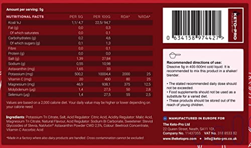 Keto-Pro Keto Electrolytes 80g | Electrolyte Powder Sachets for Extra Convenience Keto-Pro Fuelled by FAT Au supplements