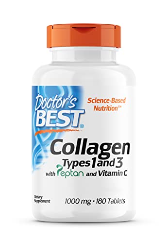Doctor's Best, Collagen Types 1 and 3, Peptane & Vitamin C, 1,000mg, 180 Tablets Doctor's BEST Au supplements