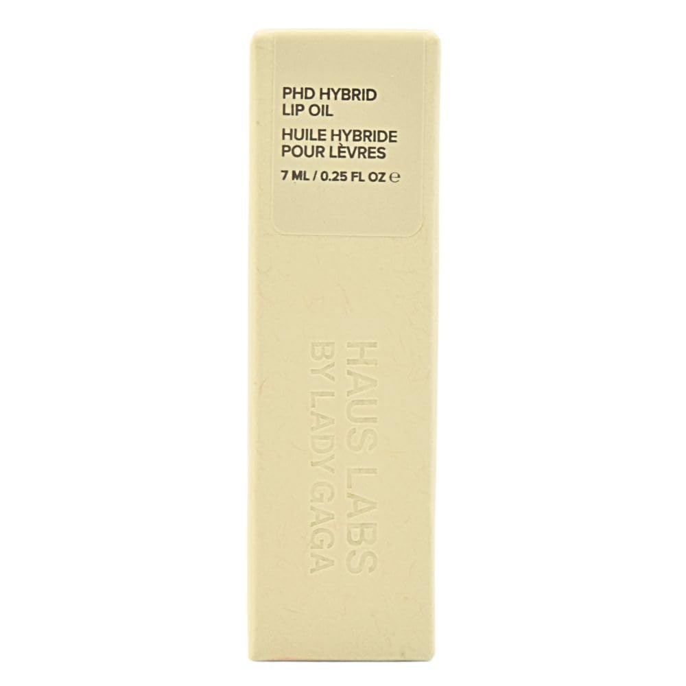 HAUS LABS BY LADY GAGA PhD Hybrid Hydrating Tinted Lip Oil Neutral Clear, Clean Vegan Lip Gloss Balm, Non-Sticky Shine, Moisturizing, 0.25 oz Haus Laboratories Au supplements