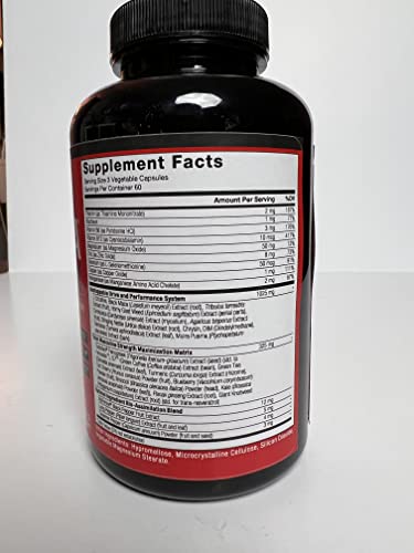 FORCE FACTOR Test X180 Alpha Max, 2-Pack, Total Testosterone and Nitric Oxide Booster Force Factor Au supplements