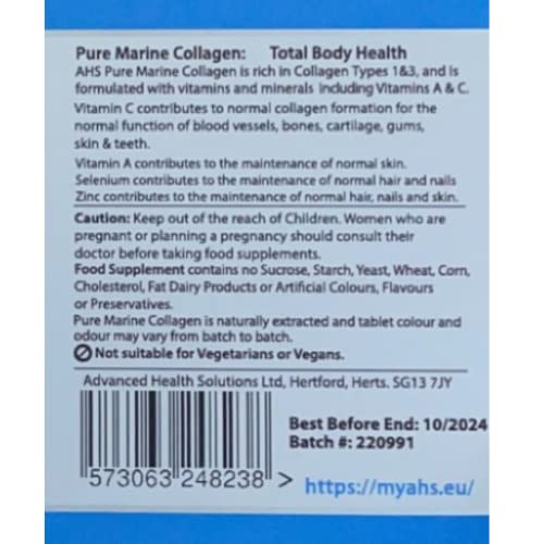 AHS Pure Marine Collagen 120 Tablets AHS Au supplements
