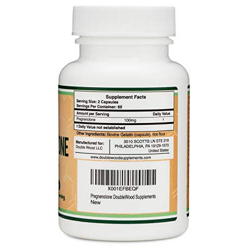Pregnenolone 100mg per Serving (Converted to Progesterone to Boost Progesterone Double Wood Supplements Au supplements