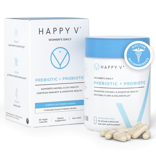 Happy v Dr. Formulated Vaginal Probiotics for Women, Clinically Proven Womens Probiotic Happy v Au supplements