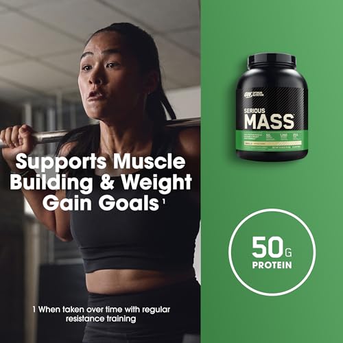 Optimum Nutrition Serious Mass, Weight Gainer Protein Powder, with Added Immune Supp Optimum Nutrition Au supplements