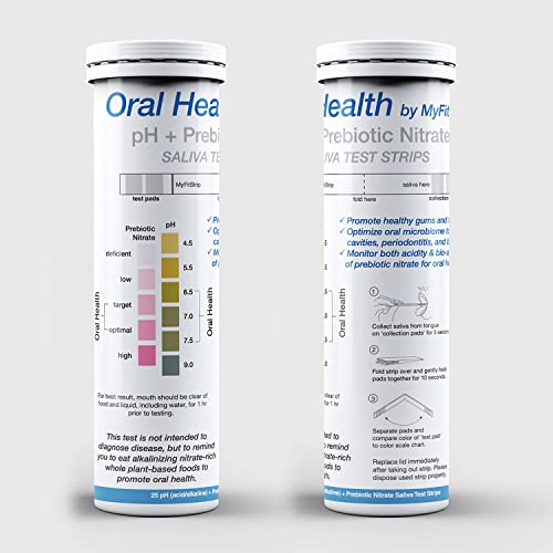 pH and Prebiotic Nitric Oxide Test Strip by MyFitStrip - Track and Monitor Saliva Alkalinity MyFitStrip Au supplements