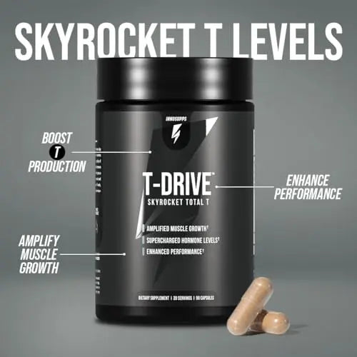 InnoSupps : T-Drive | Testosterone Booster | Amplify Muscle Growth | KSM-66 Ashwagand InnoSupps uk supplements