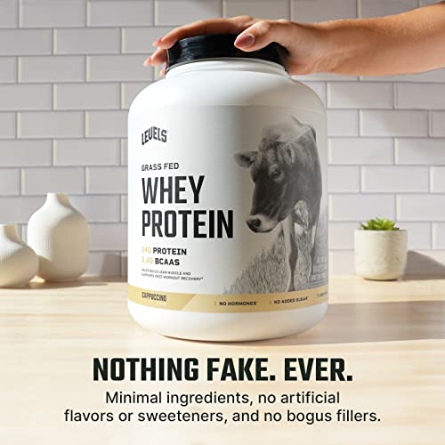 Levels Grass Fed 100% Whey Protein, No Hormones, Cappuccino, 5LB Levels Nutrition Au supplements