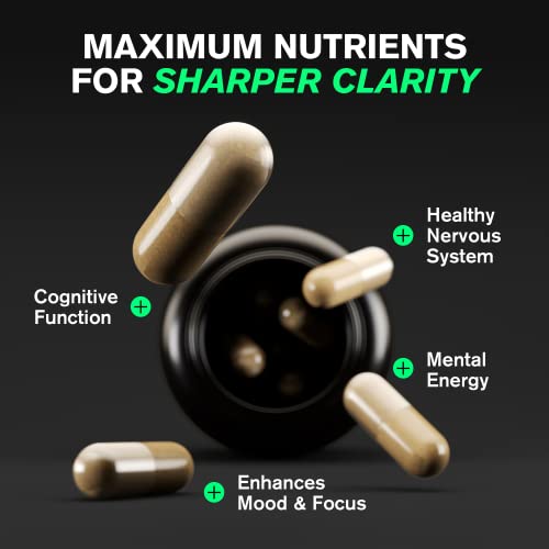 Organic Lions Mane Supplement Capsules 2400 mg - Powerful Nootropic - Helps Maintain VitaRaw Au supplements