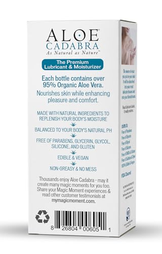 Aloe Cadabra Natural Water Based Personal Lube, Organic Lubricant for Her, Him & Couples, Unscented Aloe Cadabra Au supplements