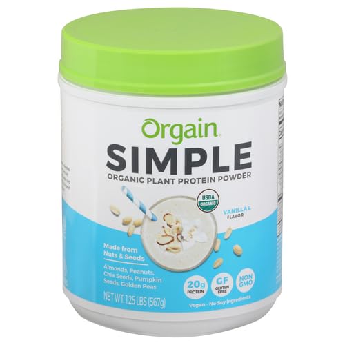 Orgain Organic Simple Vegan Protein Powder, Vanilla - 20g Plant Based Protein Orgain Au supplements
