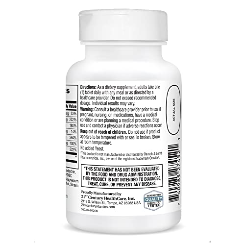 21st Century Healthy Eyes with Lutein Tablets, 60 Count, White (27452) 21st Century Au supplements