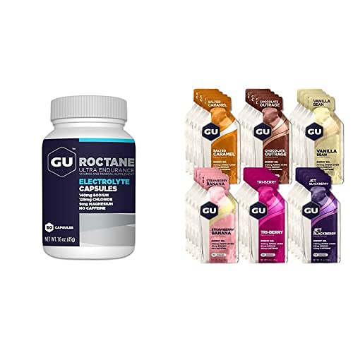 GU Energy Variety Pack, Roctance Ultra Endurance Electrolye Capsules GU Energy Au supplements