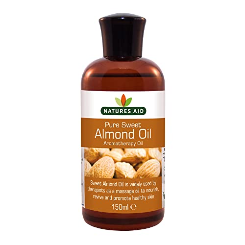 Natures Aid Almond Oil, Pure, Sweet Almond Oil, Massage Oil, Suited to Dry, Sensitive Skin natures aid Au supplements