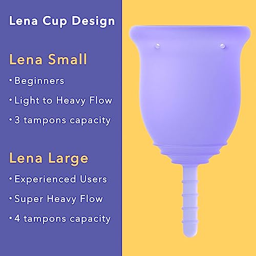 Lena Menstrual Cup | 12hr Reusable Period Silicone Soft Cup | Tampon and Pad Alternative Lena Au supplements
