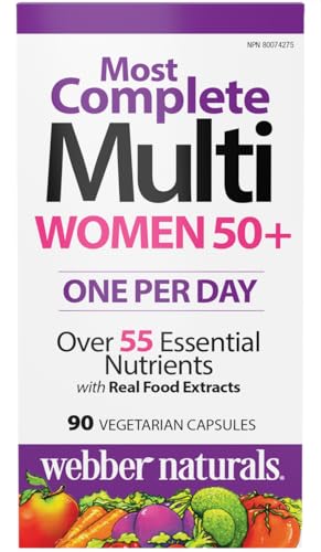 Webber Naturals Women's 50+ Most Complete Multi, 90 Vegetarian Capsules Webber Naturals Au supplements