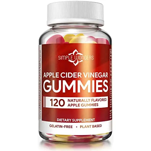 Apple Cider Vinegar Gummies with The Mother - ACV Gummies for Detox, Cleansing & Immune Support SIMPLE WONDERSAU supplements