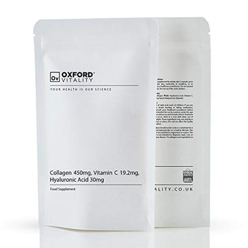 Collagen 450mg, Vitamin C 19.2mg, Hyaluronic Acid 30mg Capsules | Bones & Skin Ov OXFORD VITALITY Au supplements
