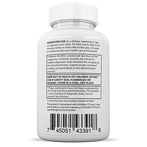 Justified Laboratories (2 Pack) Clear Nails Plus Max Pills 40 Billion CFU Probiotic Supports Justified Laboratories Au supplements