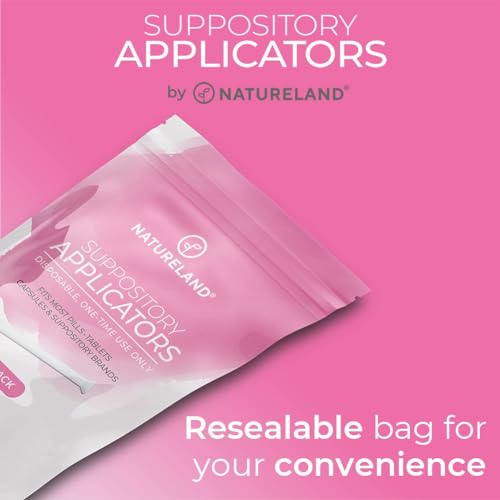 Natureland [20/40 Pack Vaginal Suppository Applicators for Women,Soft Tip Auxiliary Tool for Pills Natureland Au supplements