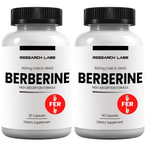 Research Labs 2 Fer 1 Ad - 1500mg Clinical Grade Berberine High Absorption Formula Research Labs Au supplements