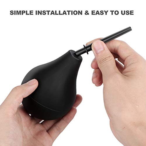 RANEU Enema Bulb Douche Enema Kit for Women & Men with 3 Nozzles (Black, 4 Piece Set) RANEU Au supplements