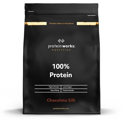 Protein Works - 100% Protein, 1.25kg, High Protein Blend, 41 Servings, Chocolate Silk Protein Works Au supplements