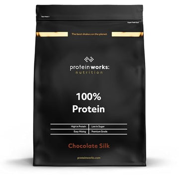 Protein Works - 100% Protein, 1.25kg, High Protein Blend, 41 Servings, Chocolate Silk Protein Works Au supplements