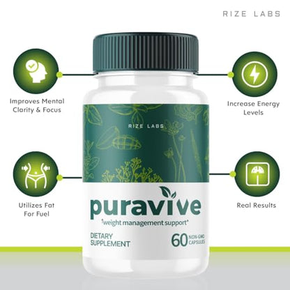 (3 Pack) Puravive Weight Health Pills, Puravive Capsules Reviews Supplement rize labsAU supplements