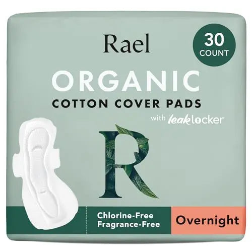 Rael Pads for Women, Organic Cotton Cover - Period Pads with Wings, Feminine Care, Sanitary Napkins RaelAU supplements
