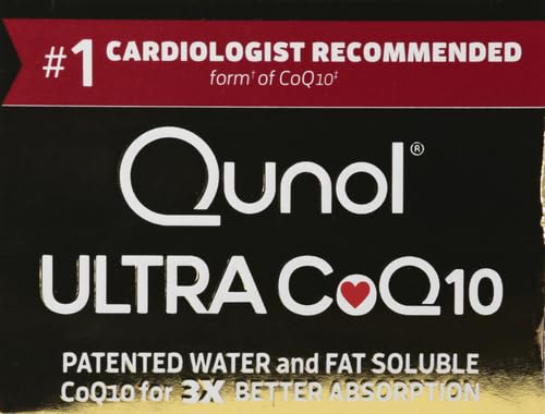 Qunol CoQ10 100mg Softgels, Ultra CoQ10 100mg, 3x Better Absorption, Antioxidant Qunol Au supplements