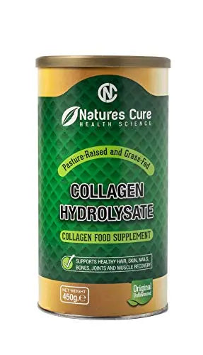 Premium Hydrolyzed Collagen Powder - Unflavored Kosher and Halal Certified Supplement for Joint Health - 450g Natures cureAU supplements