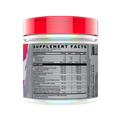 GHOST Burn Thermogenic Fat Burner Powder, Passionfruit - 40 Servings - Metabolism GHOST Au supplements