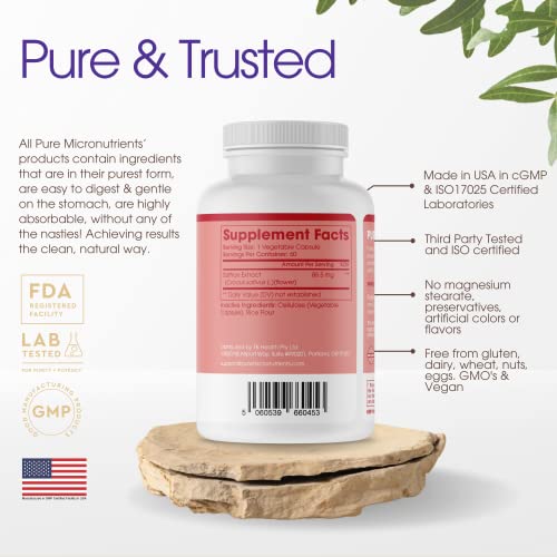 Saffron Supplements - 100% Pure Saffron Extract Capsules - Boost Energy & Mood Pure Micronutrients Au supplements