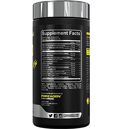 Forzagen Lipocrush Thermogenic Fat Burner for Men and Women, 90 Belly Fat Burner Forzagen Au supplements