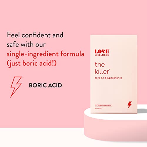 Love Wellness Boric Acid Suppositories for Women, The Killer | Vaginal Love Wellness Au supplements