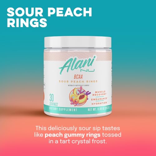 Alani Nu Island Crush Pre Workout and BCAA Sour Peach Rings Post Workout Powder Alani Nu Au supplements