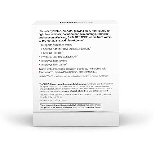 SeroVital Skin Restore, Healthy Skin Supplement with Ceramides and Hyaluronic Acid Serovital Au supplements
