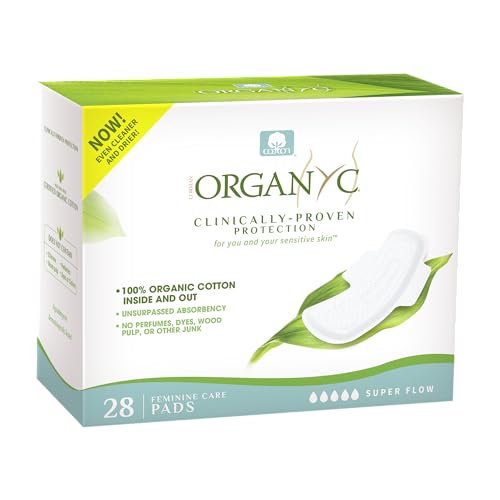 Organyc New and Improved 100% Certified Organic Cotton Overnight Feminine Pads Organyc Au supplements